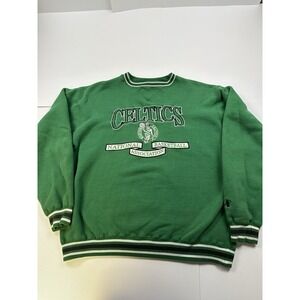 Vintage 90s logo Athletic Boston Celtics embroidered Green Sweatshirt men's XL